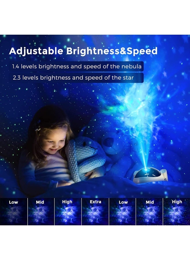 جهاز عرض مجرة ​​رائد فضاء لغرفة النوم، جهاز عرض نجوم مع جهاز تحكم عن بعد، مصباح ليلي صاروخي، سقف، هدايا، ديكور غرفة - Image 4